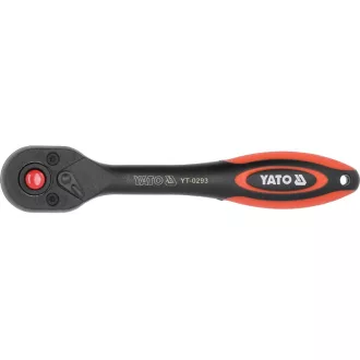   YATO Ratschenantriebsschaft 1/4 Zoll 144 mm 72T gebogener Schaft CrV