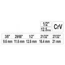 YATO Stufenkühlerschlüssel 1/2"