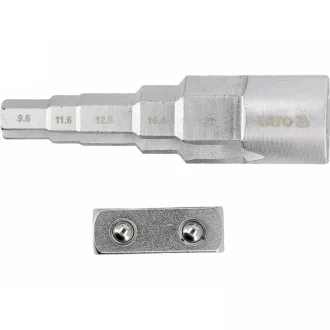 YATO Stufenringschlüssel mit Adapter 1/2"