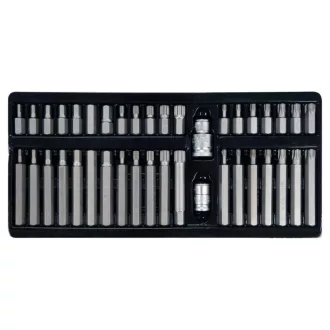  YATO Torx und Inbusschlüssel Bit Set 40-teilig (1/2"-3/8" H4-H12, M5-M12, T20-T55)