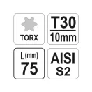 YATO Schraubendreher-Bit T30 x 75 S2