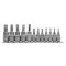YATO Bit-Steckschlüsselsatz 12-teilig Torx 1/4", 3/8" CrV