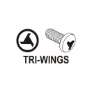 YATO Bitspitze Tri-Wing TW0 + TW1 x 100 mm (2 Stück)