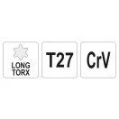 YATO Torx-Schlüssel T27 lang