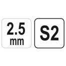 YATO T-Schlüssel Inbus 2,5 mm CrV