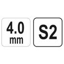 YATO Inbusschlüssel T-Schlüssel 4,0 mm / 13 x 140 mm S2