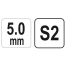YATO Inbusschlüssel T-Schlüssel 5,0 mm / 17 x 140 mm S2