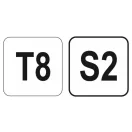YATO T-Schlüssel T8 / 130 mm S2