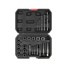 YATO Gebrochenes, gebrochenes Schraubenausdreher- und Bohrerset 26-teilig 3/8"