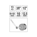 YATO Ölfilter-Ausbausatz 13-teilig 3/8"