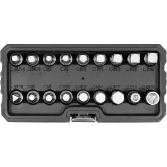 YATO Ölablassschlüssel-Satz 18-teilig 3/8" CrV