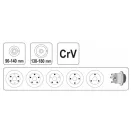 YATO Bremsscheiben- und Trommelabzieher 90-140 mm, 130-180 mm CrV