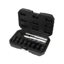YATO Maschinen-Steckschlüsselsatz 10-teilig für 18-25 mm Sicherheitsradschrauben