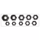 YATO Schraubendreherkopf-Entfernungsset 10-teilig 3/8" 9-19 mm