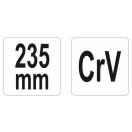 YATO Halbschaftklemmen-Zugzange 235 mm