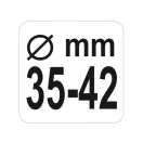 YATO Lenkerverbindungsstangenbaugruppe 1/2" 35-42 mm