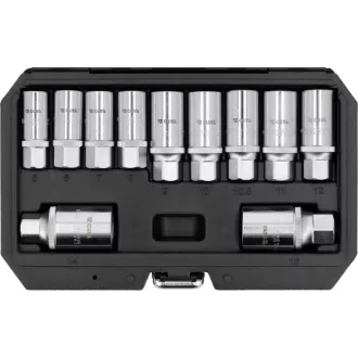   YATO Schrauben-Extraktor-Set, 11-teilig, 3/8", 1/2"