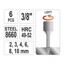 YATO Schraubenextraktionsset 6-teilig 3/8" M2-M10