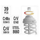 YATO Stoßdämpfer-Montagesatz 39 Teile