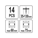 YATO Lagerabzieher-Set 14-teilig