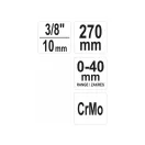 YATO Klemmzange 3/8" 270 mm 0-40 mm CrmO