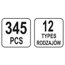 YATO Kunststoff-Patentbausatz 345 Teile Peugeot