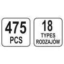 YATO Kunststoff-Patentbausatz 475 Teile Mazda