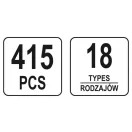 YATO Kunststoff-Patentbausatz 415 Teile Ford