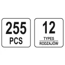 YATO Kunststoff-Patentsatz 255 Teile Volkswagen