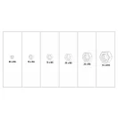 YATO Sechskantmuttern-Set 300-teilig M3-M10