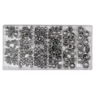 YATO Sechskantmuttern-Set aus Edelstahl 300 Stück M3-M10