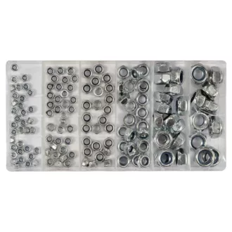   YATO Sechskant-Selbstsicherndes Muttern-Set 146-teilig M4-M12