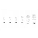 YATO Sechskant geschlossener Schraubenmutternsatz 150 Stück M3-M10