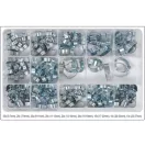 YATO Klemmenset aus verzinktem Stahl, 175-teilig