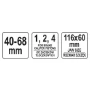 YATO Rückstoßpolster für Hauptbremszylinder 40 - 68 mm