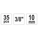 YATO Hauptbremszylinder-Bausatz 3/8" 35 Teile