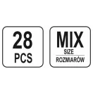 YATO Krokodilklemmen-Set 28-tlg