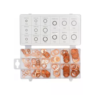 YATO Kupfer-Unterlegscheiben-Set 150-tlg