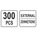 YATO Seeger-Ring-Set außen 300-tlg