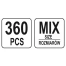 YATO Kabelschuh-Set 360 Teile