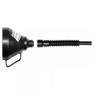 YATO Kunststofftrichter mit 150 mm flexiblem Schlauch