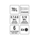 YATO Pneumatischer Ölabsauger / Ölsammler 8 bar 65 Liter