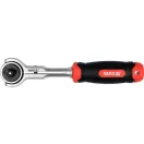 YATO Ratschenschraubendreher 1/4" 145 mm 72T drehbarer Kopf CrV