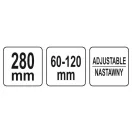 YATO Ölfilter-Entfernungszange 60-120 mm