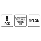 YATO Zangen-Set 8-teilig (für Brems-, Kraftstoff-, Öl- und Autoklimaleitungen)