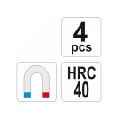 YATO Mini Preis- und Hakenset 4-teilig magnetisch