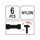 YATO Kunststoffmeißel-Set 6-teilig