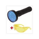 YATO Wiederaufladbare UV-Taschenlampe + Brille