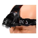 YATO Wiederaufladbare LED-Stirnlampe XM-L2 CREE mit einstellbarem Fokus