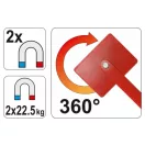 YATO Schweißwerkstückhalter Magnet verstellbar 85 x 65 x 22 mm/2 x 22,5 kg